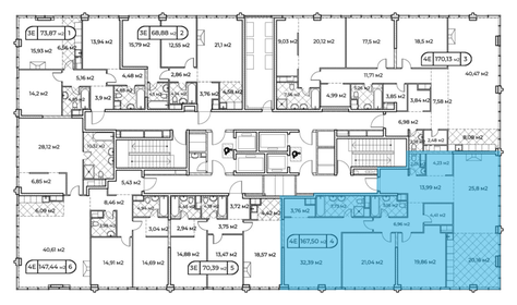 370,1 м², 6-комнатная квартира 412 500 000 ₽ - изображение 164