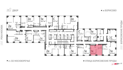 38,2 м², 1-комнатная квартира 15 753 450 ₽ - изображение 12