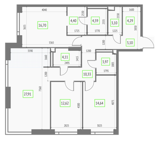 116,8 м², 4-комнатная квартира 36 000 000 ₽ - изображение 111