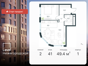 48,5 м², 2-комнатная квартира 20 811 632 ₽ - изображение 78