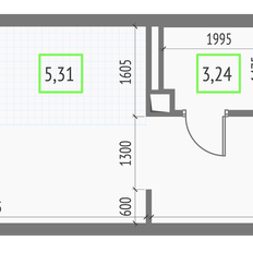 Квартира 33,4 м², студия - изображение 2