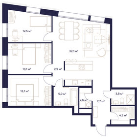 105,6 м², 3-комнатная квартира 53 950 400 ₽ - изображение 31