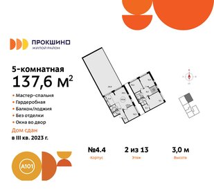 Квартира 137,6 м², 5-комнатная - изображение 1