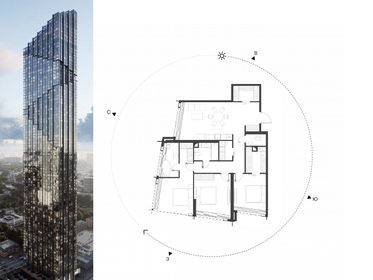 Квартира 113,7 м², 3-комнатная - изображение 1