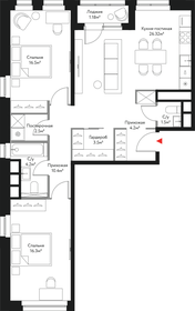 86,6 м², 3-комнатная квартира 35 417 236 ₽ - изображение 72
