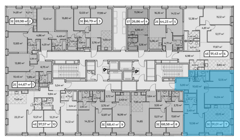 75 м², 3-комнатная квартира 75 000 000 ₽ - изображение 133