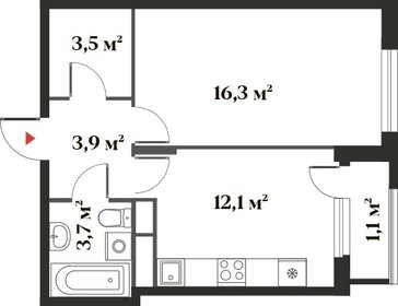 39 м², 1-комнатная квартира 8 500 000 ₽ - изображение 117