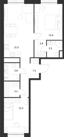 77,5 м², 3-комнатная квартира 19 014 340 ₽ - изображение 28