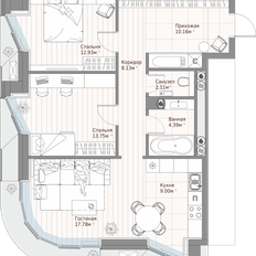 Квартира 78,3 м², 2-комнатная - изображение 2