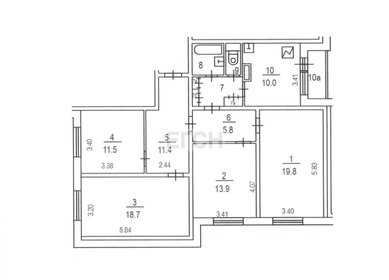 137,3 м², 4-комнатная квартира 39 900 000 ₽ - изображение 133