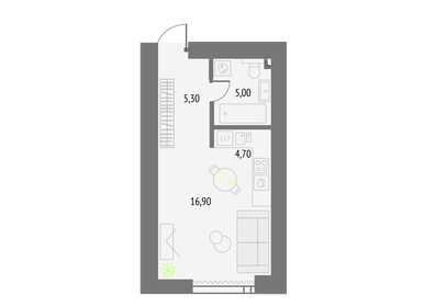 31,6 м², апартаменты-студия 13 980 000 ₽ - изображение 131