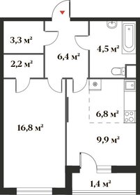 51,3 м², 2-комнатная квартира 13 130 809 ₽ - изображение 62