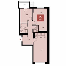 68,3 м², 3-комнатная квартира 11 400 000 ₽ - изображение 74