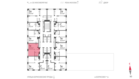 36,7 м², 1-комнатная квартира 11 300 000 ₽ - изображение 136