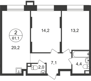 75 м², 2-комнатная квартира 17 750 000 ₽ - изображение 136