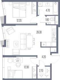 37,3 м², 1-комнатная квартира 6 200 000 ₽ - изображение 44