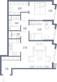 75,8 м², 2-комнатная квартира 32 290 800 ₽ - изображение 15