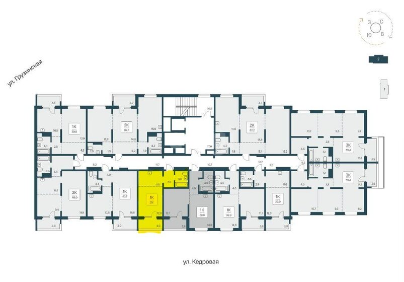 29,1 м², 1-комнатная квартира 3 400 000 ₽ - изображение 20