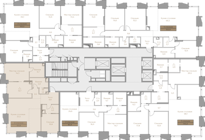 54,7 м², 2-комнатная квартира 22 673 150 ₽ - изображение 30
