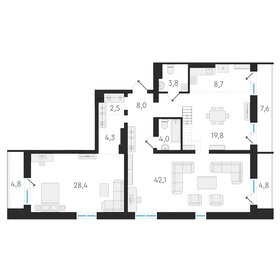 Квартира 143 м², 4-комнатная - изображение 1