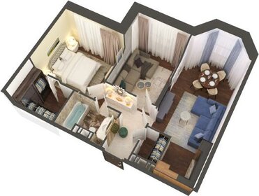 62,4 м², 2-комнатная квартира 34 008 000 ₽ - изображение 75