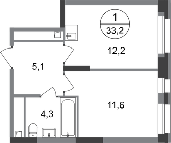 29,1 м², 1-комнатные апартаменты 6 900 000 ₽ - изображение 43