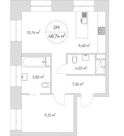 43 м², 2-комнатные апартаменты 11 238 360 ₽ - изображение 77