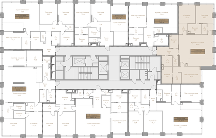 165 м², 4-комнатная квартира 110 000 000 ₽ - изображение 165