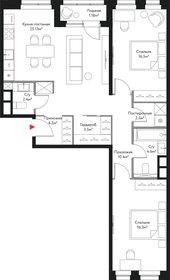 86,6 м², 3-комнатная квартира 35 417 236 ₽ - изображение 81