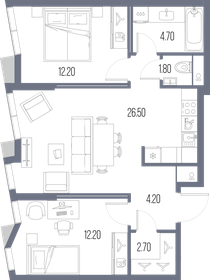64,2 м², 2-комнатная квартира 28 215 900 ₽ - изображение 60