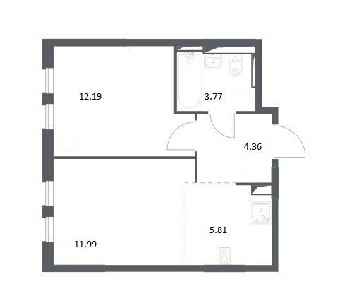 38,1 м², 1-комнатная квартира 8 100 000 ₽ - изображение 20