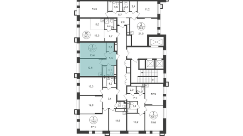 37,5 м², 1-комнатная квартира 9 299 999 ₽ - изображение 30