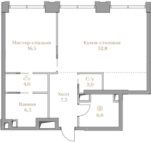69 м², 2-комнатная квартира 62 326 300 ₽ - изображение 182