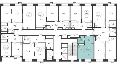 Квартира 28,1 м², студия - изображение 2