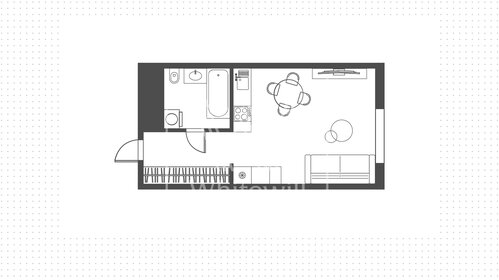 Квартира 27 м², студия - изображение 1