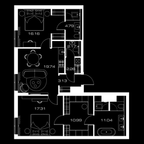 90,6 м², 2-комнатная квартира 59 796 000 ₽ - изображение 63