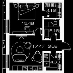 48,3 м², 1-комнатная квартира 42 359 100 ₽ - изображение 53