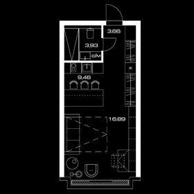 40,9 м², квартира-студия 29 734 300 ₽ - изображение 60