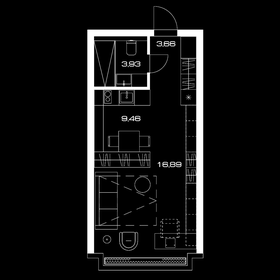 33,4 м², квартира-студия 23 647 200 ₽ - изображение 65