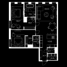 59 м², 2-комнатная квартира 53 500 ₽ в месяц - изображение 65