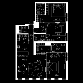 142 м², 3-комнатная квартира 95 140 000 ₽ - изображение 54