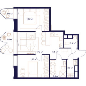 64,1 м², 2-комнатная квартира 33 147 400 ₽ - изображение 64