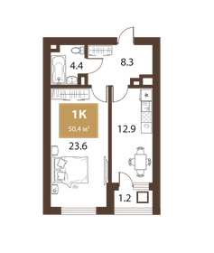 92,7 м², 1-комнатные апартаменты 26 790 300 ₽ - изображение 120