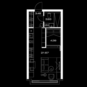 40,9 м², квартира-студия 29 734 300 ₽ - изображение 65