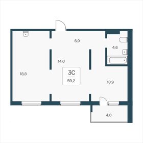 34,9 м², 1-комнатная квартира 9 000 000 ₽ - изображение 39