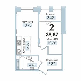 17,3 м², квартира-студия 1 590 000 ₽ - изображение 124
