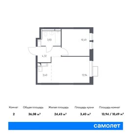 34,5 м², 1-комнатная квартира 8 750 000 ₽ - изображение 106