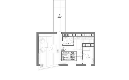 44,5 м², 2-комнатная квартира 11 300 000 ₽ - изображение 138