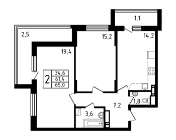 76 м², 3-комнатная квартира 10 000 000 ₽ - изображение 112