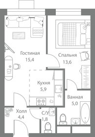 46,9 м², 2-комнатная квартира 14 441 096 ₽ - изображение 60